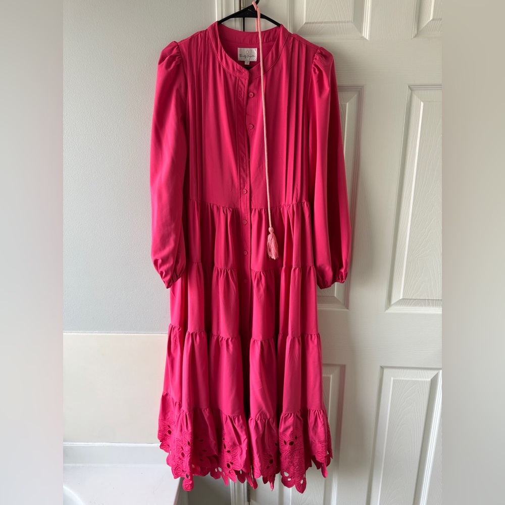 Dainty Jewells Elegant Pink Midi Dress